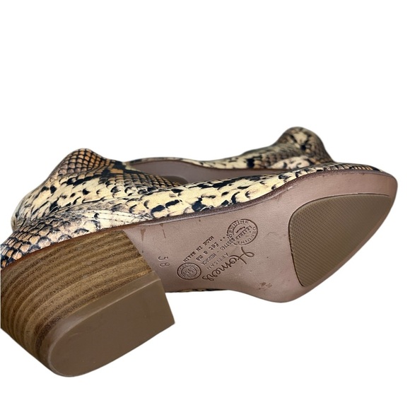 Homers Artisan Isabell Boot Snake Print Leather Size 38 - Picture 8 of 9